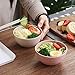 choary Eco-friendly Wheat Straw Bowls, 4.7 inches mini Snacks Bowl Sets,Unbreakable Natural Non-Toxin mini Bowls for Fruits, Microwave Dishwasher safe BPA FREE set of 5.