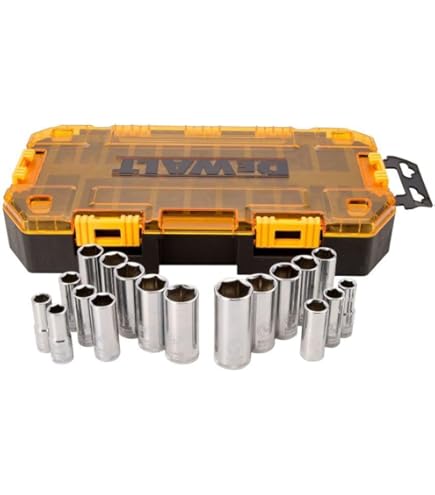 Amazon.com: DEWALT DWMT73813 Drive Socket Set (23 Piece), 1/2
