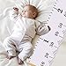 KINBON Baby Height Growth Chart Ruler Kids Roll-up Canvas Height Chart Removable Wall Hanging Measurement Chart Wall Decor for Kids Nursery Room (79'' X 7.9'')