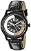 Stuhrling Original Men's 946.03 Winchester Quartz Transparent-Dial Black Genuine Leather Strap Watch
