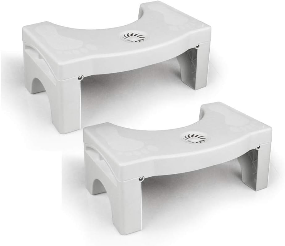Toilet Steps Squatting Stool Foldable Toilet Stool Convenient and Compact for Bathroom Home (1PCS): Health & Personal Care