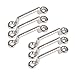 Amarine Made Pack of 6 Stainless Steel Bimini Top Strap, Pad Eye,Footman's Loop for Jeep Corvette, Buggy, Kayak Tie Downs