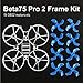 BETAFPV Beta75 Pro 2 FPV Whoop Frame Kit with Gemfan 2 Sets 40mm 4-Blade Props 1.0mm Shaft Blue FPV Propellers for 0802 Brushless Motor Tiny Whoop Drone Beta75 Pro 2 Beta65X