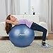 Trideer Exercise Ball (45-85cm) Extra Thick Yoga Ball Chair, Anti-Burst Heavy Duty Stability Ball Supports 2200lbs, Birthing Ball with Quick Pump (Office & Home & Gym)