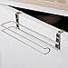 Pano Updated Size Paper Towel Holder Under Cabinet Stainless Steel Paper Rolls Rack Organizer 11.8