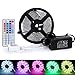 LEN 5m-5050smd-fs-150leds-RGB 16.4ft/5M-Waterproof Remote Power Supply, LED Strips 5050SMD 150Leds Lights Full Kit, 24v-5050-300leds-notwaterproof