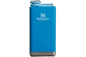 Stanley Adventure Pre-Party Flask 8 oz | Leakproof Hip Flask | Hinge Connected Never Lose Cap | Insulated Stainless Steel Liq