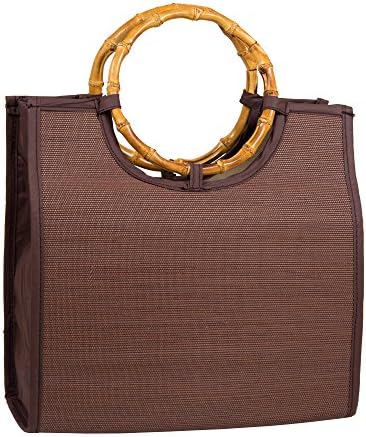 Ya Ya Large Bamboo Handle bags Beach Reusable Eco-Friendly Shopping Tote