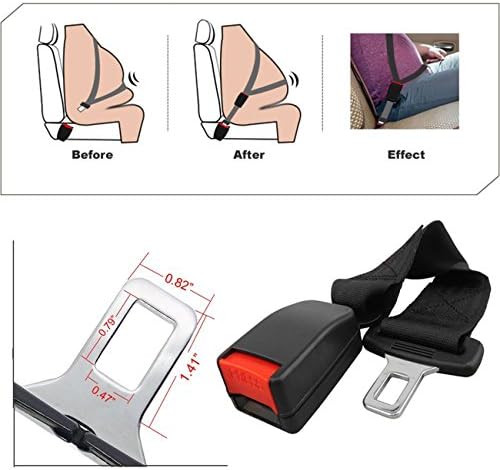 BODDAY 360MM 14" Car Seat Belt Extender Safety Seatbelt Extension 7/8" BUCKLE
