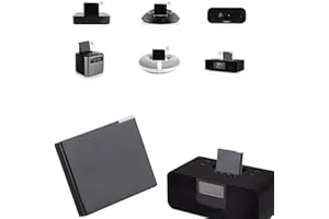 Yunseity Sound Adapter Receiver for iOS Dock, 30 Pin 5.0 Speaker Wireless 4Mbps for SoundDock, A2DP V1.2, Dual Device Pairing