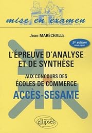 L' épreuve d'analyse et de synthèse