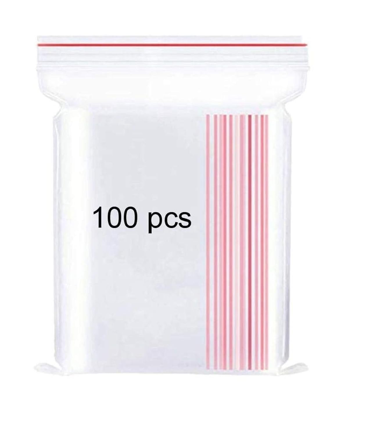 Anilia-B Large Resealable Clear Plastic Bags Self Seal Reusable Polyethylene (PE) Extruded Food Storage Bags 16x25cm