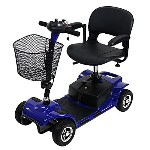 シニア コンパクト 青 折りたたみ 車椅子 電動 電動カート 介護 折り畳み 歩行補助 ブルー 充電 B076kb12jd 自走 電動シニアカート 電動ミニカー シルバーカー バッテリー カート 軽量 Scooterd07blue 自走式 電動車椅子 介助用 電動車いす 折りたたみ杖 全てのアイテム