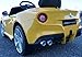 2015 New Licensed Ferrari F12 Berlinetta Kids Boy Girl Ride on Power Wheels Battery Toy Car,Remote control,Lights,Music-Yellow