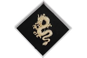 XKYDYF Chinese Style Dragon Brooches for Men Metal Corsage Suit Lapel Pin Dragon Brooch Badge Pins for Backpacks Clothing Accessories