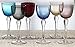 Circleware Splendor Multi Colored Cordial Glasses with Clear Stems, Set of 6, 2 ounce
