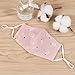 Kids Cotton Mouth Mask Adjustable Anti Dust Mouth Mask,Kids Cotton Face Mask Reusable Mask Anime Face Mask Washable Mask Cute Dustproof Mask for Camping Outdoors for Kids Toddlers Teens Children,Pink