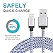 Cablex iPhone Charger 3Pack 3FT 6FT 10FT Nylon Braided Lightning Cable Cord Compatible with iPhone 7/7 Plus 6/6S Plus 5S/5C/5, iPad Pro/Air 2,iPod and More(White)
