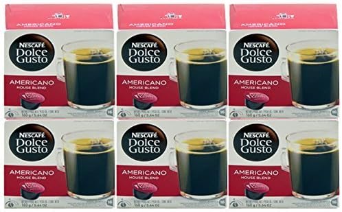 Dolce Gusto Caffe Americano Capsules For The Dolce Gusto Machine By Nescafe (Case of 6 packages; 96 Capsules Total) by NescafÃƒÂ©