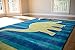 Mohawk Home Playroom Kids ,Friendly Dinosaur Blue (5' x 8')