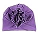 DANMY Baby Girl Hat with Rabbit Ears Toddlers Soft Turban Knot Bow Cap (Flower hat (8pcs))