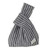 Flowertree Women's Cotton Stripe Japanese Knot Bag
