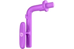 Purple Crochet Holder for Beginners, 3 in 1 Magic Ring Tool with Yarn Tension Guide, Crochet Helper for Magic Circle, Crochet