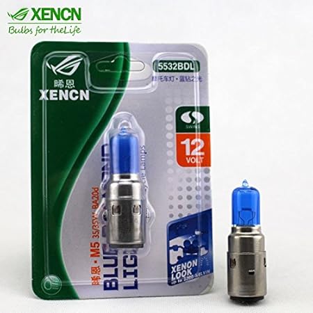 ledpremium 1 x Leuchtmittel Halogen xencn 5300 K Moto M5 BA20D 35/35 W 12 V Blue Diamond Light Lichter lamparas Kreuzung Kurz