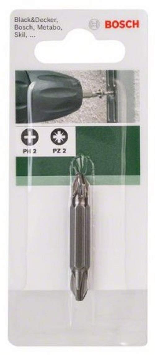 Bosch 2609255955 Double Ended 45mm Screwdriver Bit (Ph 2 - Pz 2)