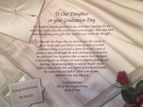 graduation gift from mom to daughter