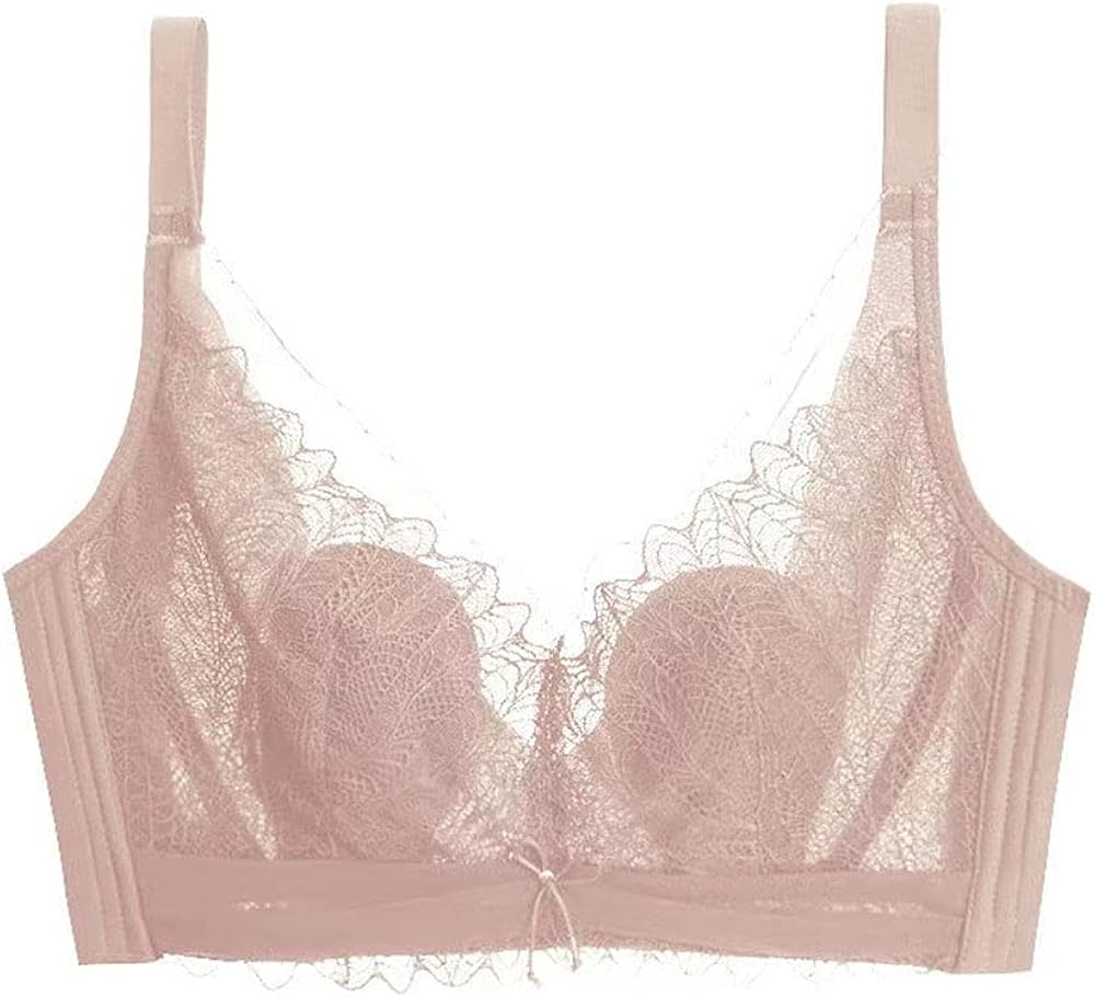 Women's Push up Bra, Sexy Lace Plus Size Breathable Soft Cup Minimizer