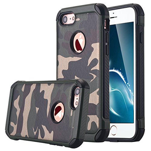Iphone 8 case,iphone 7 case, lontect [camo series] hybrid high im…