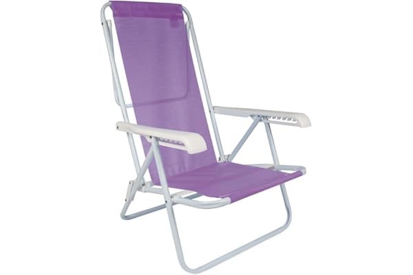 Mor - Cadeira Reclinável 8 Posições Aço Lilás