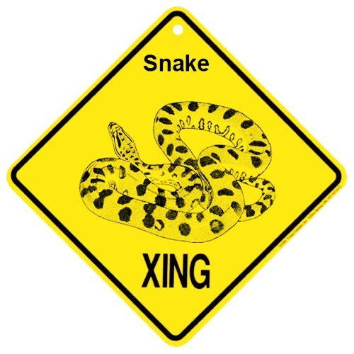 KC Creations Snake Xing Caution Crossing Sign Reptile Gift Amazon.co
