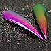 PrettyDiva Mermaid Nail Powder - 3 Jar Neon Aurora Iridescent Unicorn Chrome Nail Powder Manicure Pigment