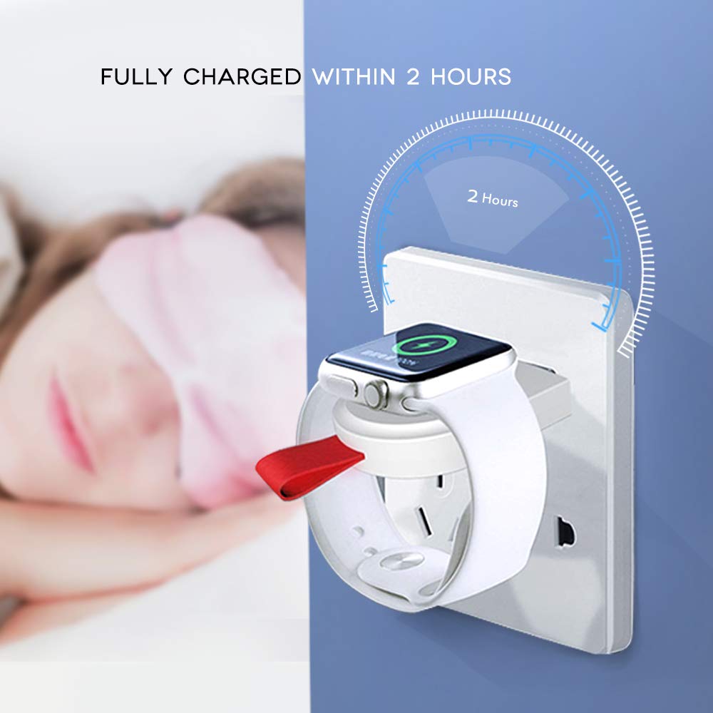 Watch Charger for Apple, Wireless Watch Charger, Magnetic Portable Wireless iWatch Charger Compatible for Apple Watch Series 4 3 2 1 44mm 40mm 42mm 38mm