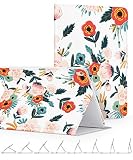 GVIEWIN Compatible for iPad Pro 10.5 Case/iPad Air 3 Case 2019, Slim Fit Cover Floral Pattern Series Adjustable Multiple Stand Angles with Auto Sleep/Wake (Flowering/Red)