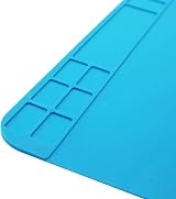 SPTwj Soldering Mat 30x20cm Heat Resistant Silicone Anti-Static Pad for Repair view 3