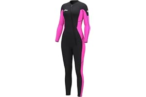 Hevto Women Wetsuit 3/2mm Neoprene Wet Suit Keep Warm in Cold Water for Surfing Swimming Diving