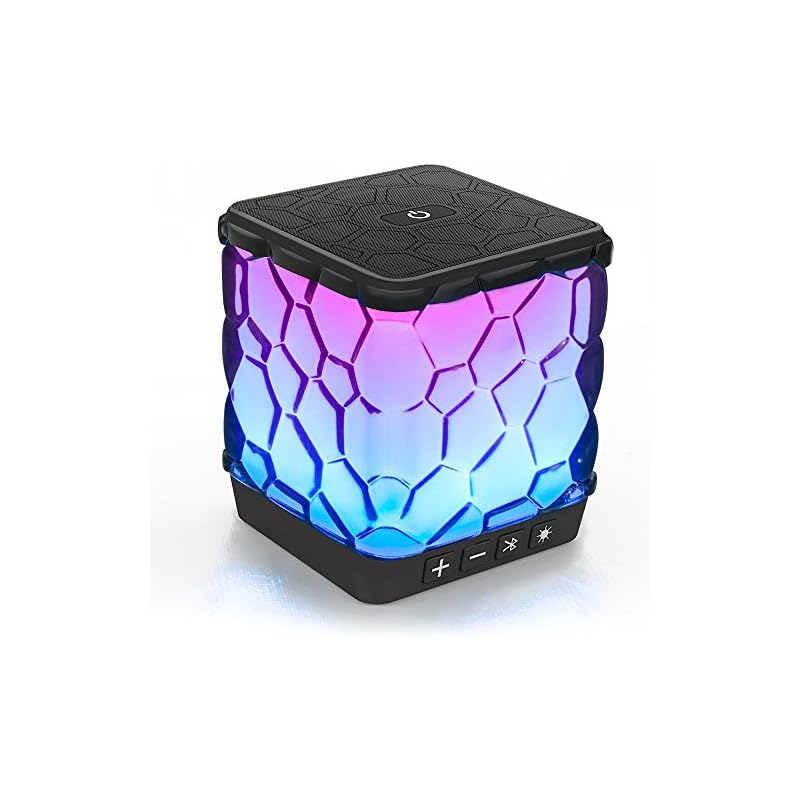 AOMAIS Star Bluetooth Speakers, Wireless Ultra Portable Color Changing LED Light Speaker with 7