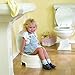 Primo 4-In-1 Soft Seat Toilet Trainer and Step Stool White with Pastel Blue Seat