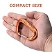 Favofit 12KN Heavy Duty Aluminium Carabiner Clips (Weight limit: 2697 lbs each)