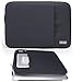 Lacdo 13 inch Laptop Sleeve Case for 13 inch New MacBook Air M3 A3113, M2 A2681, M1 A2337 A2179 2024-2018 | 13 inch MacBook Pro M2/M1 A2338 A2251 | 13 inch iPad Pro M4 / iPad Air M2 Computer Bag,Black