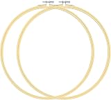TOKERD 2 Pcs 12 Inch Embroidery Hoops Large Bamboo Cross Stitch Rings 30cm view 1