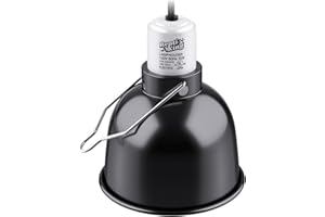 ReptiKing Reptile Light Fixture, 5.5'' Standard Dome for Reptile Basking Bulb Light/Heat Lamp/Ceramic Heat Emitter, 5.5 Inch Light Dome