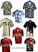 Hawaiian Shirt Shoulder Fern Aloha Shirt in Black (L)