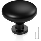 Banqin Black Cabinet Knobs 20 Pack Matte Black Cabinet Knobs Round | Kitchen Drawer Hardware, Round Dresser Hardware, Single Hole Pulls, Cupboard Pulls for Bathroom, Kitchen, Bedroom