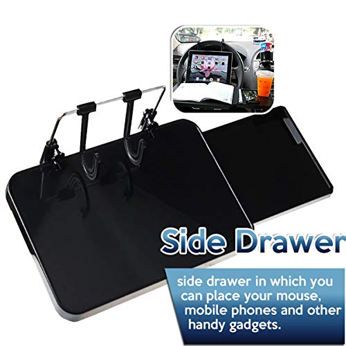 Zone Tech MultiFunctional Portable Car Seat Tray Black Table/Car