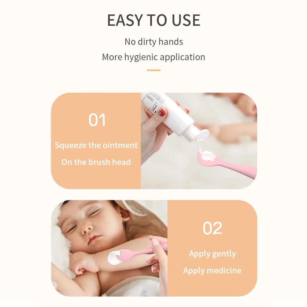 ADAGIO Baby Diaper Rash Cream Applicator, Newborn Baby Essentials, 3 Pack Mini Diaper Cream