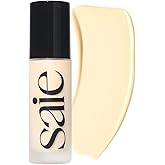 Saie Glowy Super Skin Tint Liquid Foundation - Weightless + Dewy Foundation with Lightweight Medium Coverage - Hydrating Face Makeup + Skin Care Serum Hybrid with Hyaluronic Acid - Shade 2 (1.01 oz)